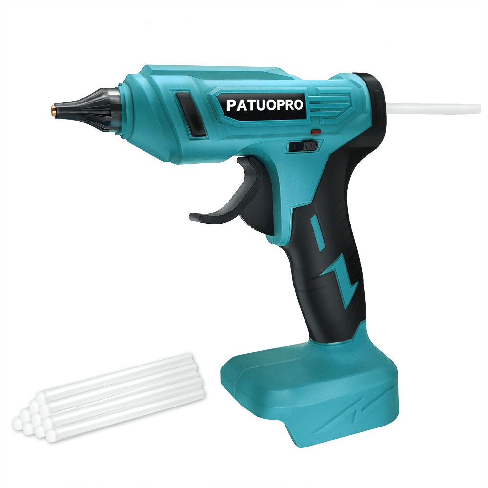 Hot Melt Glue Gun Cordless - PATUOPRO-pistola de pegamento termofusible eléctrica inalámbrica