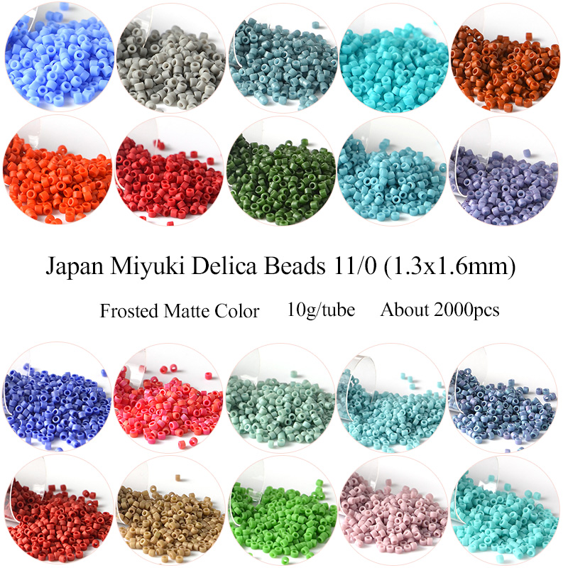 Glass Seed Beads 2Mm Jewelry Making - 11/0 Japón Miyuki Delica cuentas Color