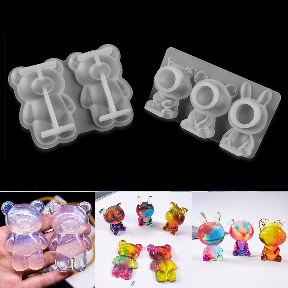 Silicone Epoxy Resin Molds Set - Molde de silicona con dibujos de