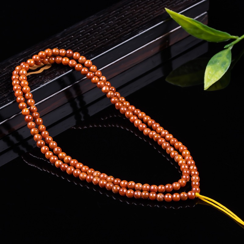 Beading - Cadena de cuentas de jadeíta roja