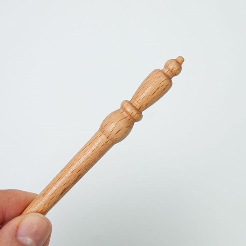 Gancho bordado Gancho cuentas  - Wooden Crochet Hooks Ergonomic Handle reseña y precio