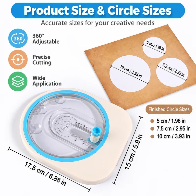 360 °   Cortador de papel circ - Scrapbooking reseña y precio