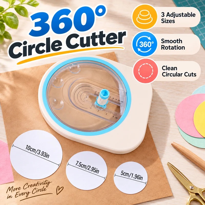 360 °   Cortador de papel circ - Scrapbooking reseña y precio