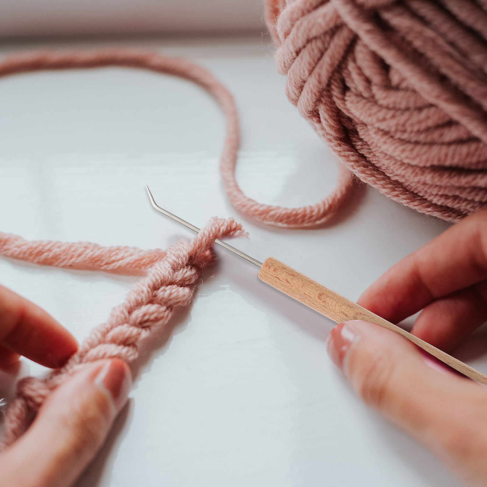 Agujas de ganchillo con mango  - Wooden Crochet Hooks Ergonomic Handle reseña y precio