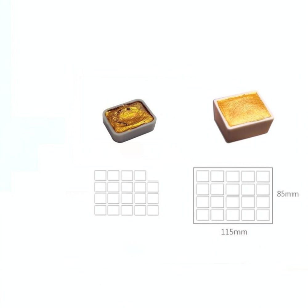 Set de acuarelas metálicas con - Watercolor Paint Set Solid Pigment reseña y precio
