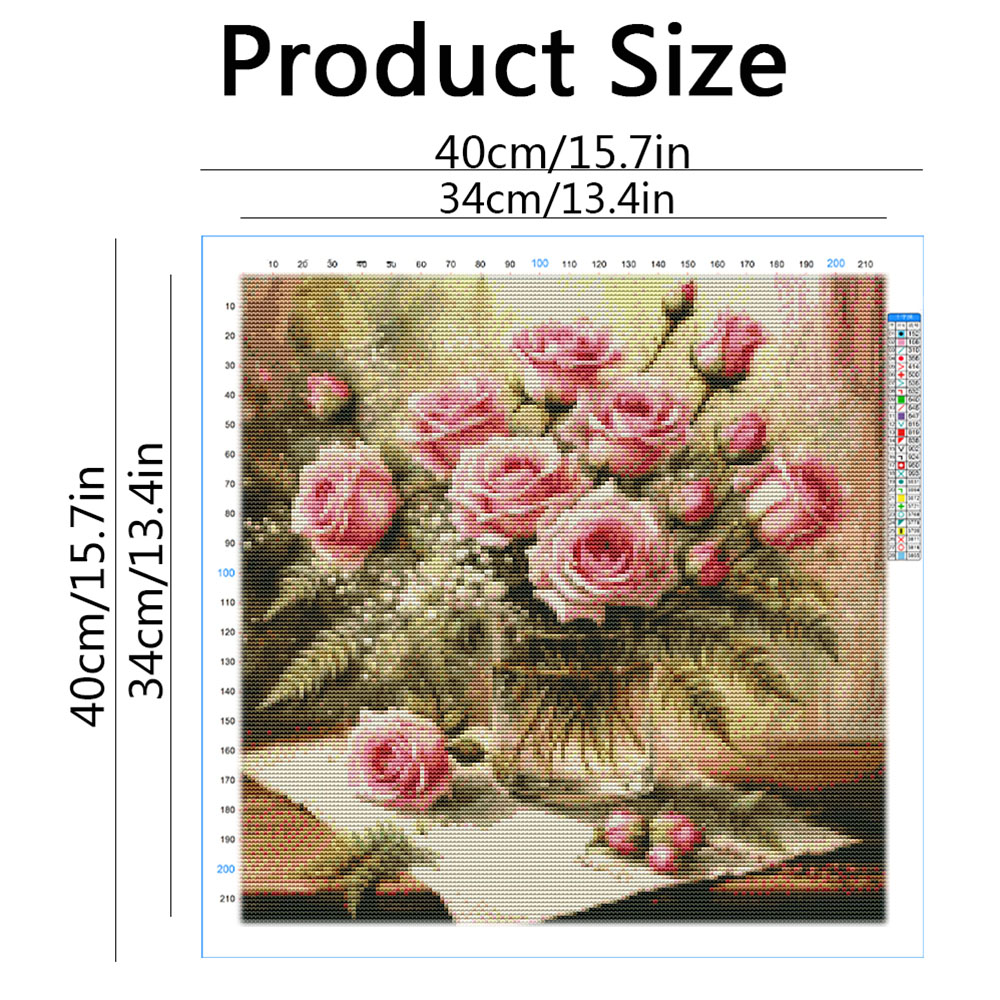 HUACAN-Kits de punto de cruz,  - Cotton Embroidery Thread Skeins reseña y precio